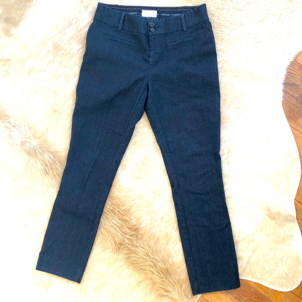 Anthropologie Chambray Cropped Pant